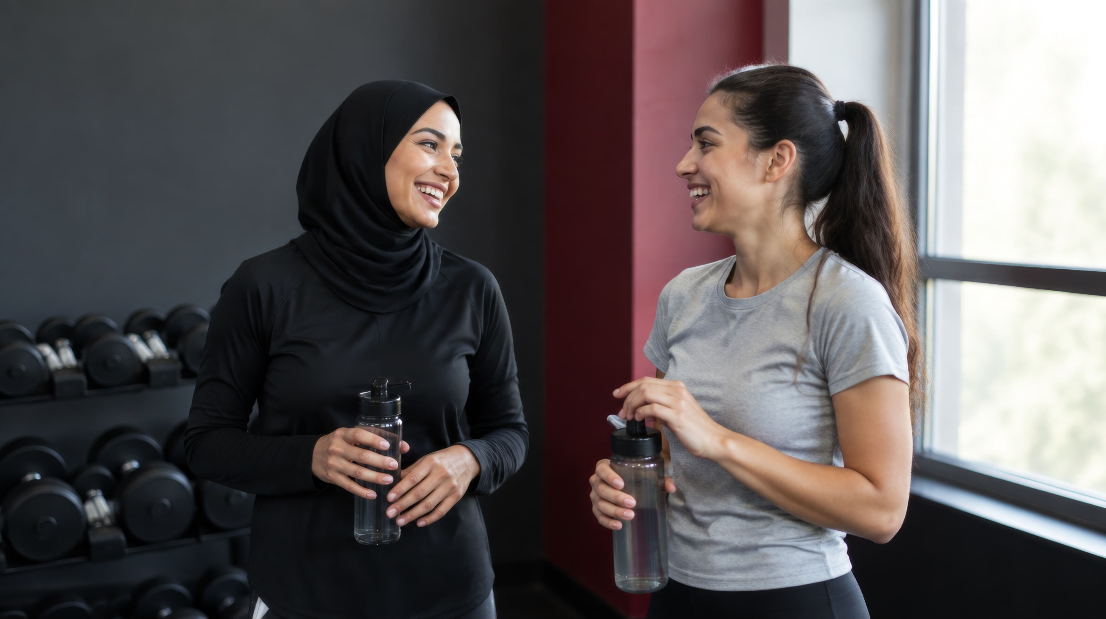 Deux adhérentes à l'entraînement dans la Lady Zone